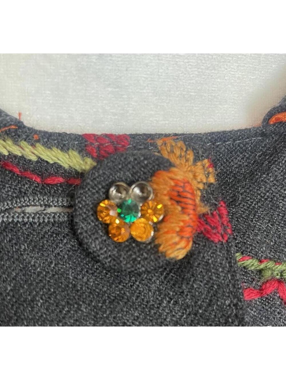 Moschino wool embroidered floral jacket 12 - Picture 10 of 12